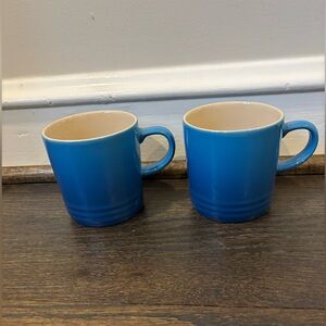 Le Creuset Vibrant Blue Mugs